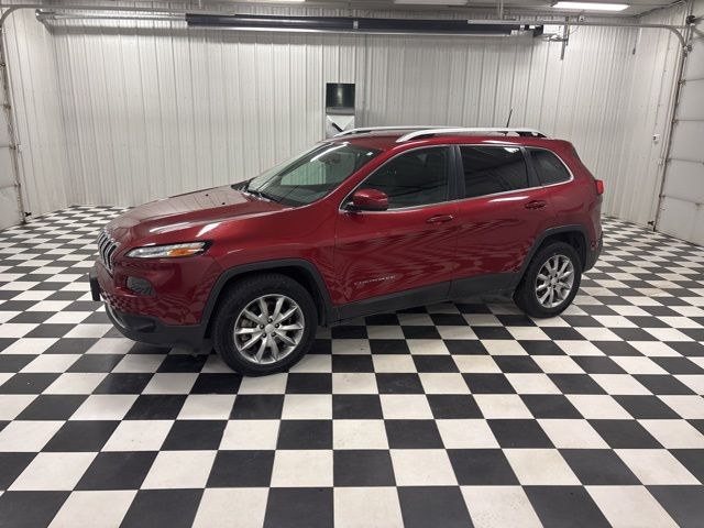 Deep Cherry Red Crystal Pearlcoat 2017 Jeep Cherokee Limited 4WD SUV / Crossover Four-Wheel Drive 9-Speed Automatic