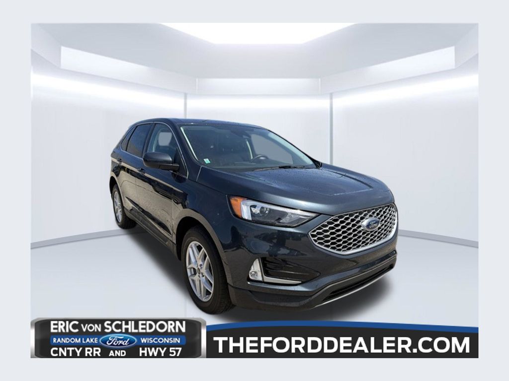 Blue Metallic 2024 Ford Edge SUV / Crossover All-Wheel Drive 8-Speed Automatic
