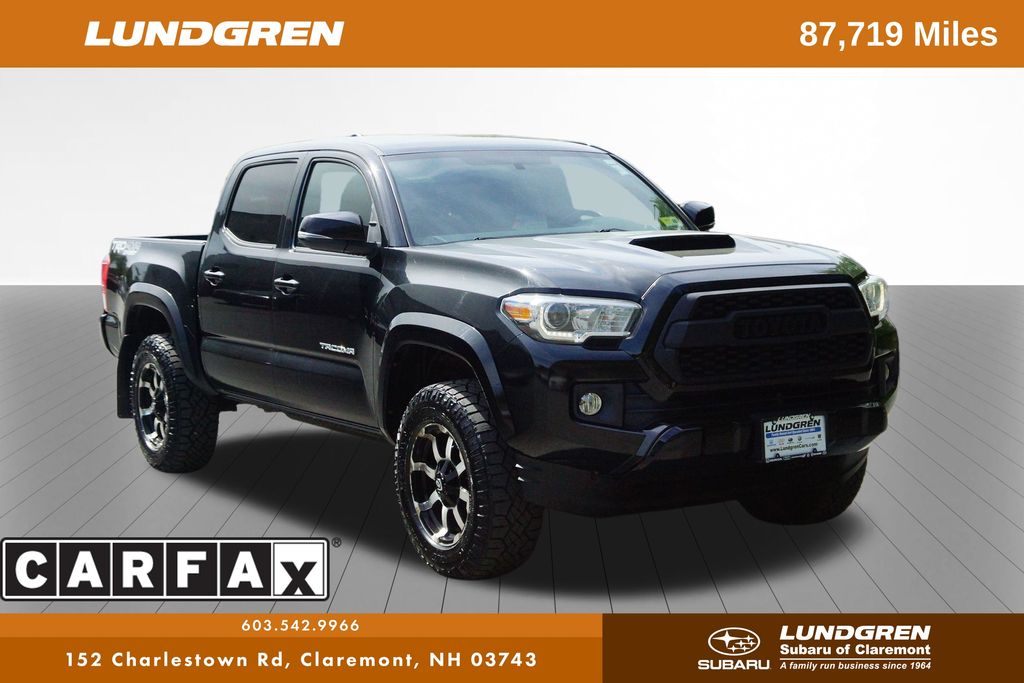 Black 2016 Toyota Tacoma Pickup Truck Four-Wheel Drive 6-Speed Automatic