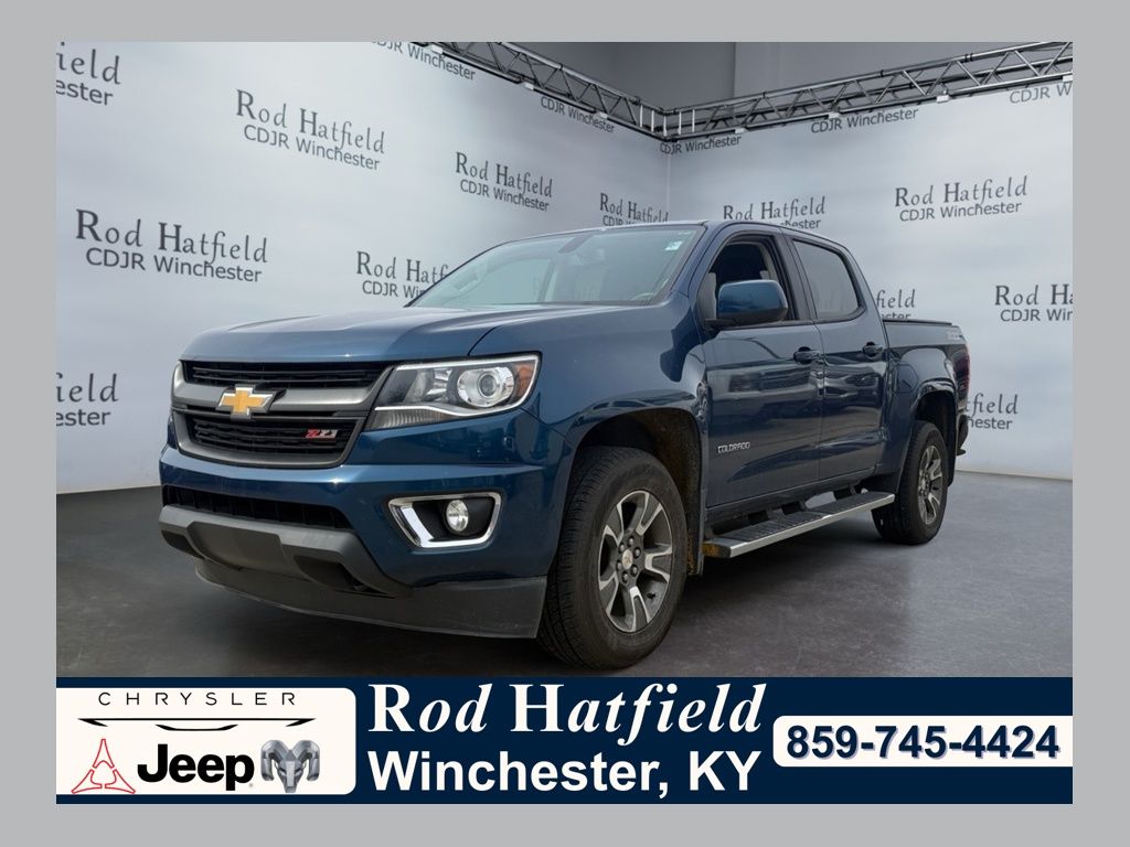 Pacific Blue Metallic 2020 Chevrolet Colorado Z71 Crew Cab 4WD Pickup Truck Four-Wheel Drive 8-Speed Automatic
