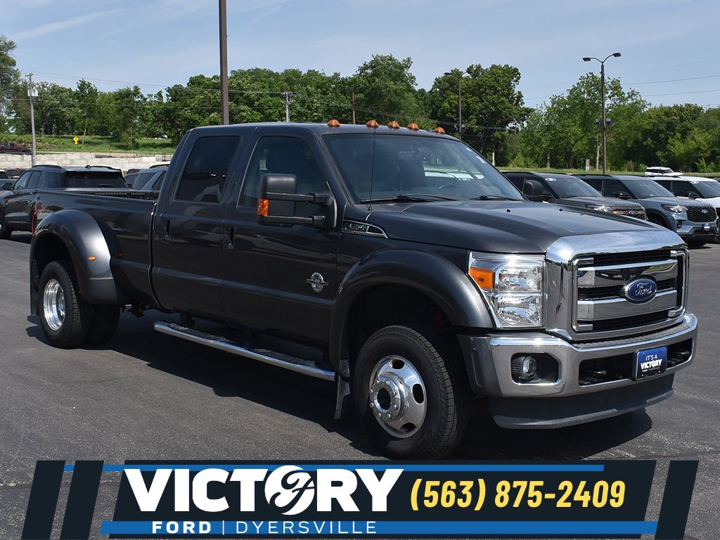 Gray (Magnetic) 2016 Ford F-350 Super Duty Lariat Crew Cab LB DRW 4WD Pickup Truck Four-Wheel Drive 6-Speed Automatic