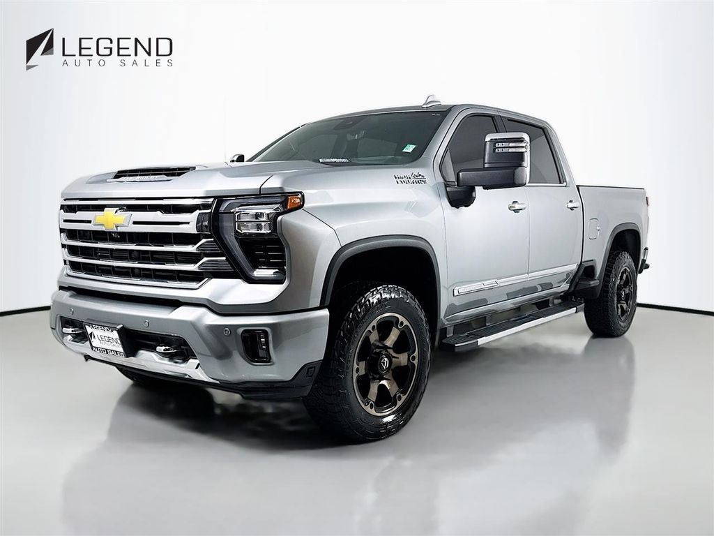 Sterling Gray Metallic 2024 Chevrolet Silverado 3500HD High Country Crew Cab 4WD Pickup Truck Four-Wheel Drive Automatic