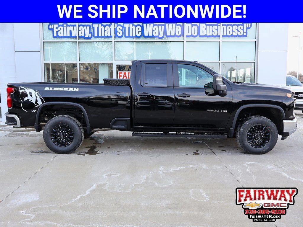 Black 2026 Chevrolet Silverado 3500HD Pickup Truck Four-Wheel Drive Automatic