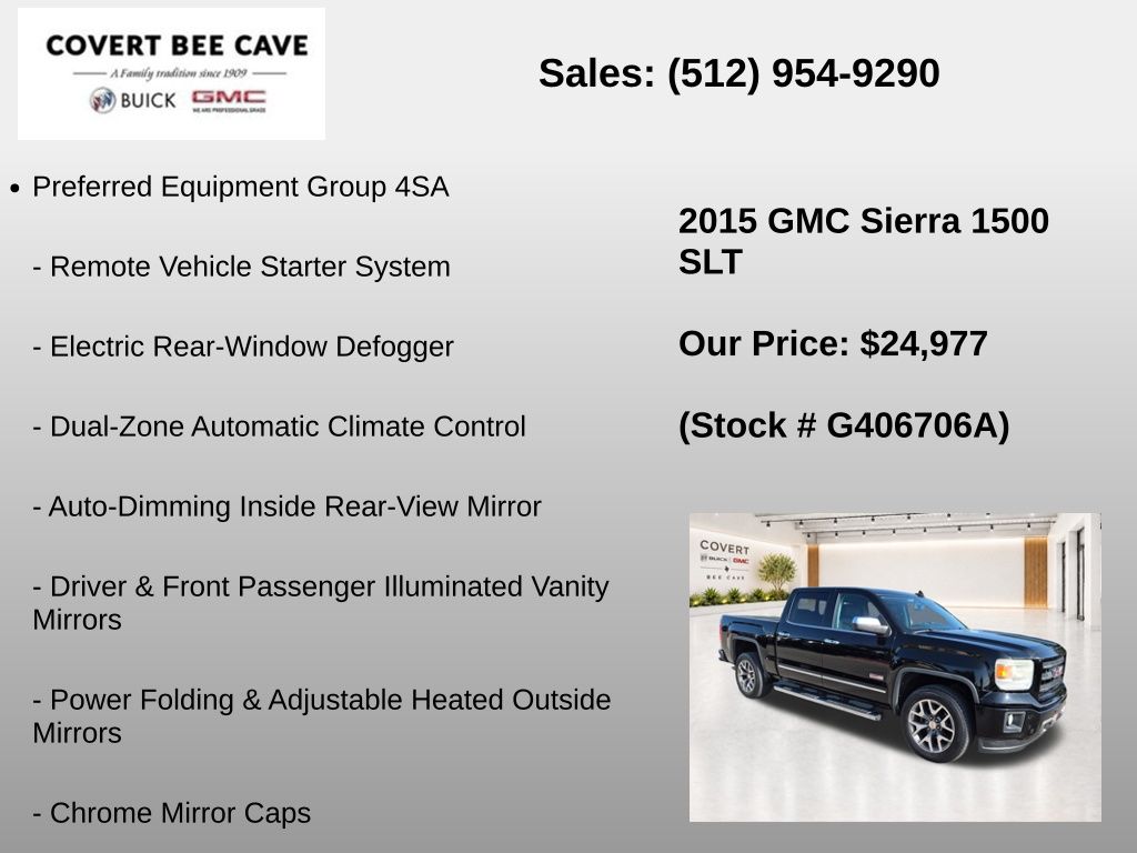 Used 2015 Black GMC SLT image 13