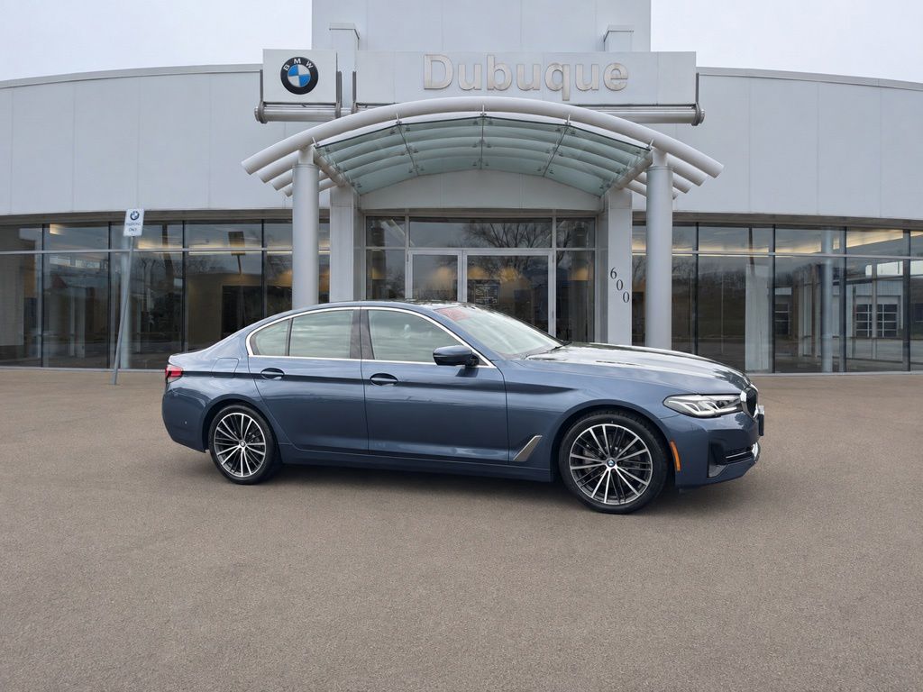 Arctic Race Blue Metallic 2023 BMW 5 Series Sedan All-Wheel Drive 8-Speed Automatic