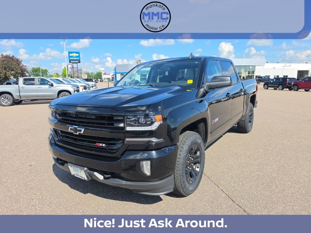Black 2016 Chevrolet Silverado 1500 Pickup Truck Four-Wheel Drive 8-Speed Automatic Overdrive