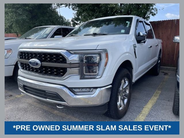 White Metallic 2021 Ford F-150 Pickup Truck Four-Wheel Drive Automatic