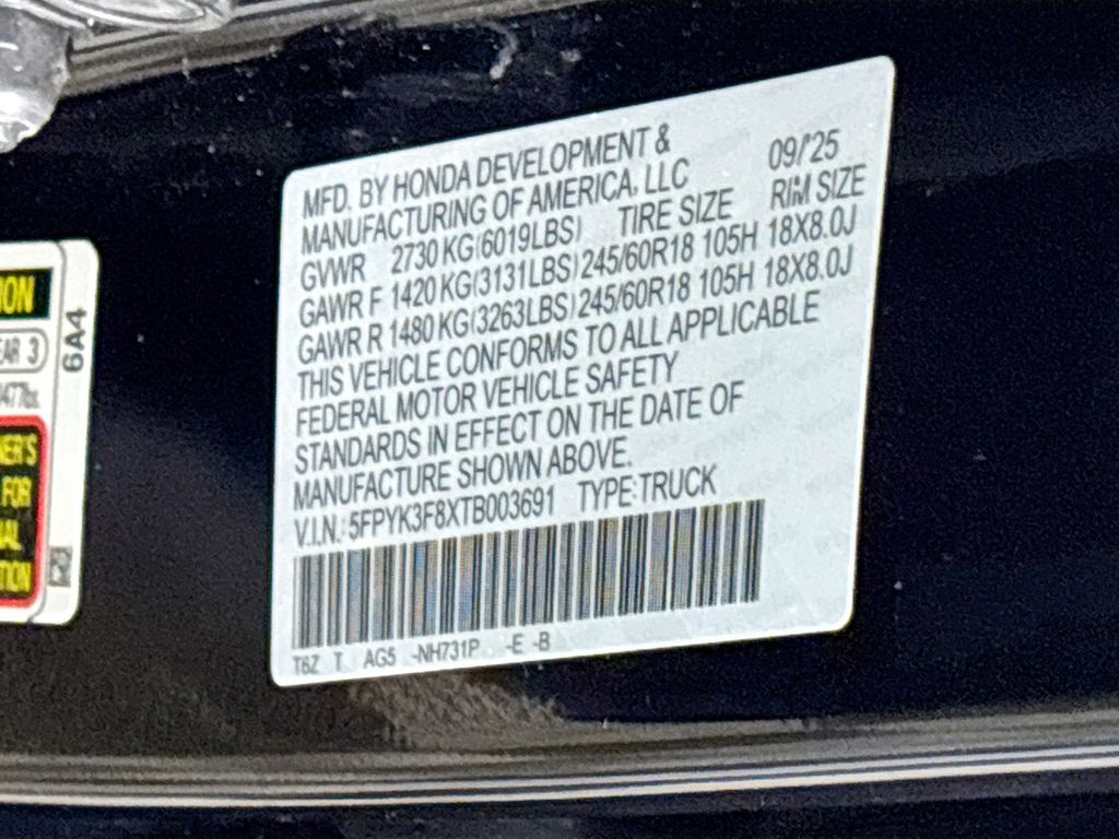 2026 Honda Ridgeline Black Edition