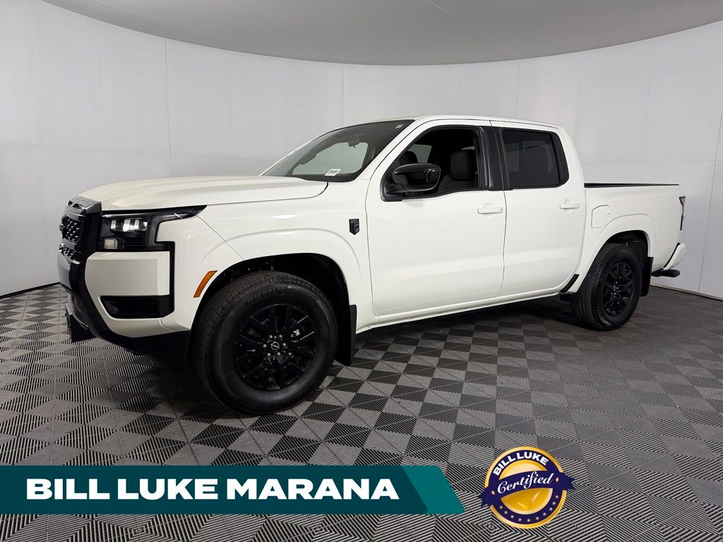 Glacier White 2026 Nissan Frontier Pickup Truck 4X2 9-Speed Automatic Overdrive