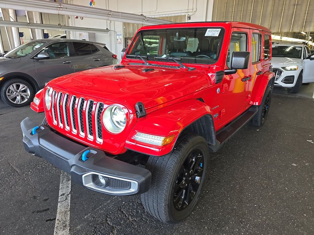 Firecracker Red Clearcoat 2023 Jeep Wrangler 4xe Sahara 4WD SUV / Crossover Four-Wheel Drive 8-Speed Automatic