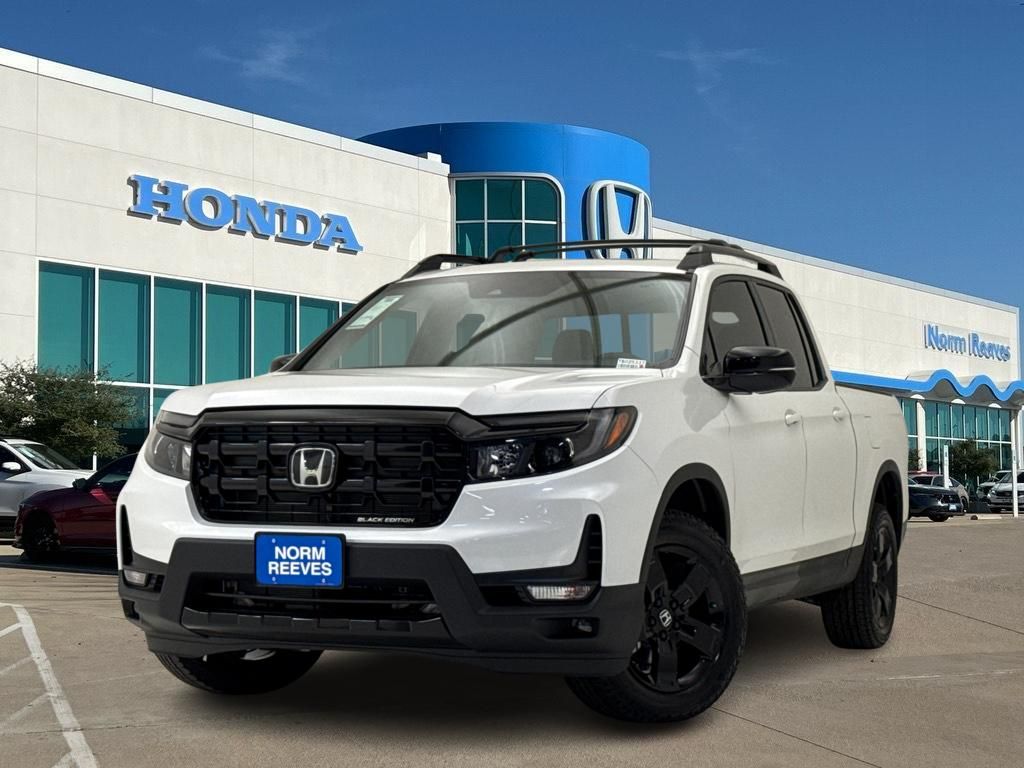 Platinum White Pearl 2026 Honda Ridgeline Black Edition AWD Pickup Truck All-Wheel Drive 9-Speed Automatic