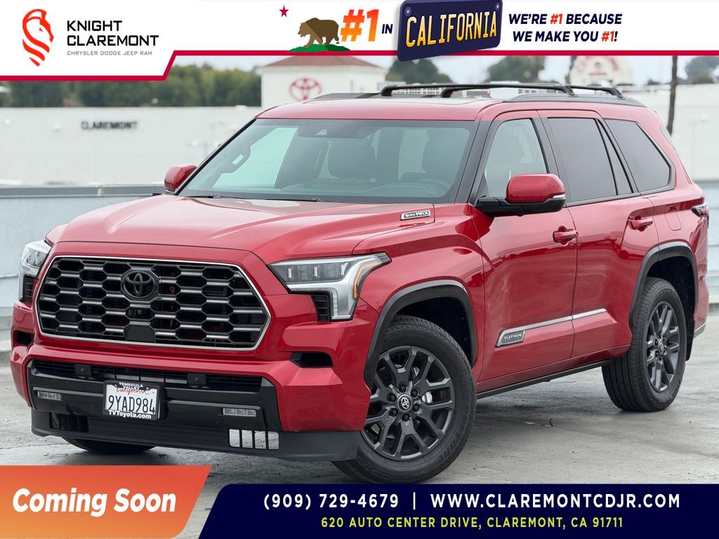Red 2026 Toyota Sequoia Platinum 4WD SUV / Crossover Four-Wheel Drive Automatic