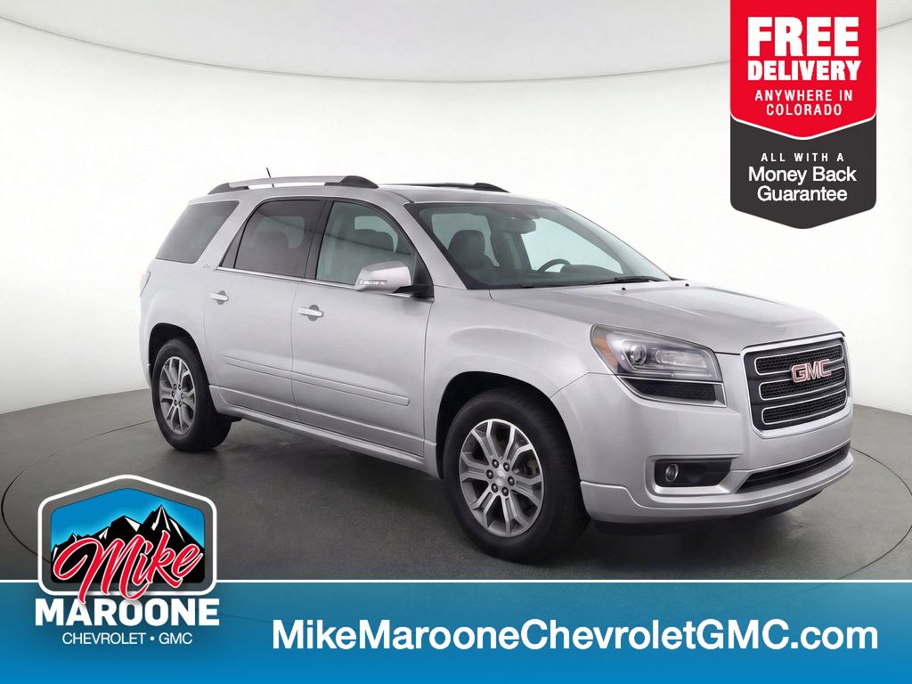 Champagne Silver Metallic 2014 GMC Acadia SLT-1 FWD SUV / Crossover Front-Wheel Drive 6-Speed Automatic