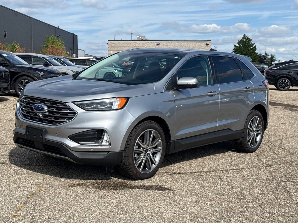 Iconic Silver Metallic 2024 Ford Edge SUV / Crossover All-Wheel Drive 8-Speed Automatic