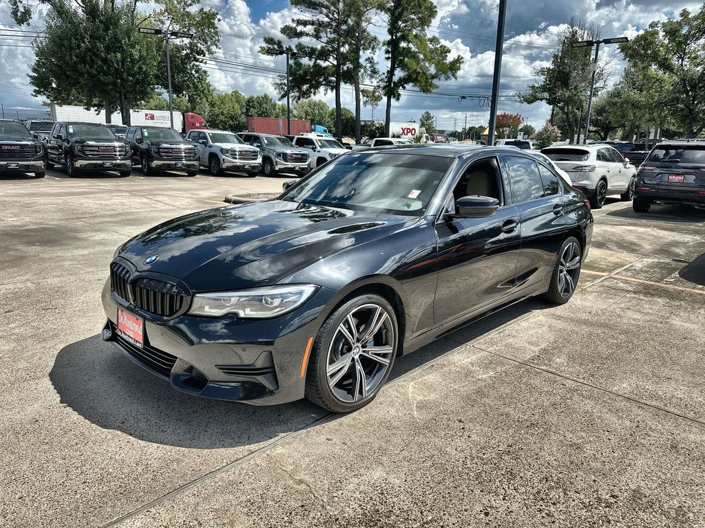 Black Sapphire Metallic 2021 BMW 3 Series Sedan Rear-Wheel Drive 8-Speed Automatic