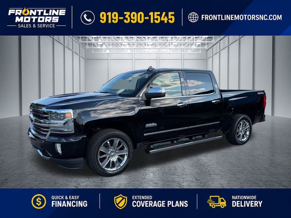 Black 2016 Chevrolet Silverado 1500 Pickup Truck Four-Wheel Drive 8-Speed Automatic Overdrive