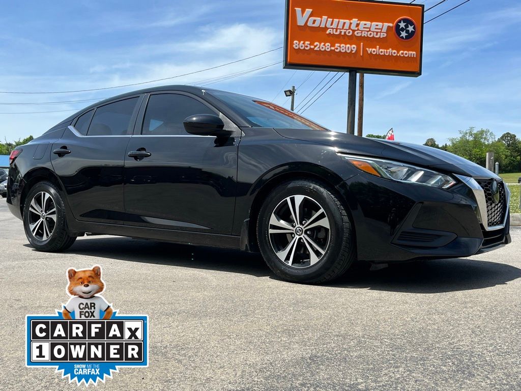Super Black 2022 Nissan Sentra SV FWD Sedan Front-Wheel Drive Continuously Variable Transmission