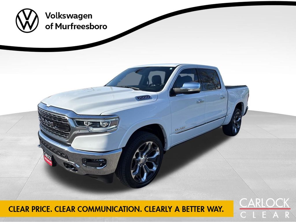 Bright White Clearcoat 2021 RAM 1500 Limited Crew Cab 4WD Pickup Truck Four-Wheel Drive 8-Speed Automatic