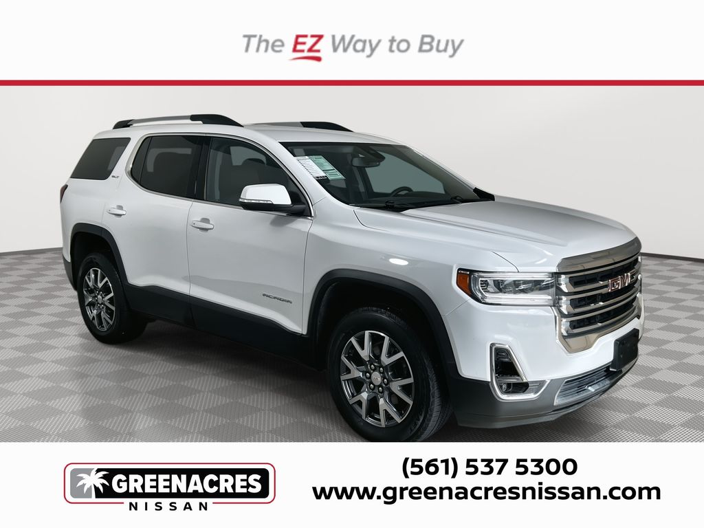 Summit White 2023 GMC Acadia SLT AWD SUV / Crossover Four-Wheel Drive 9-Speed Automatic