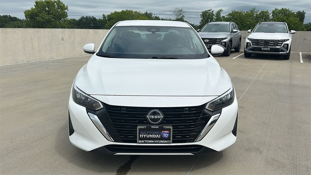 2025 Nissan Sentra S White at Central Houston Nissan