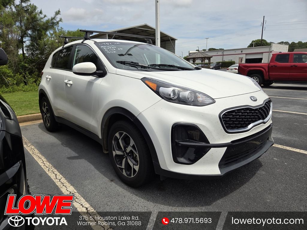 Clear White 2021 Kia Sportage LX FWD SUV / Crossover Front-Wheel Drive 6-Speed Automatic Overdrive