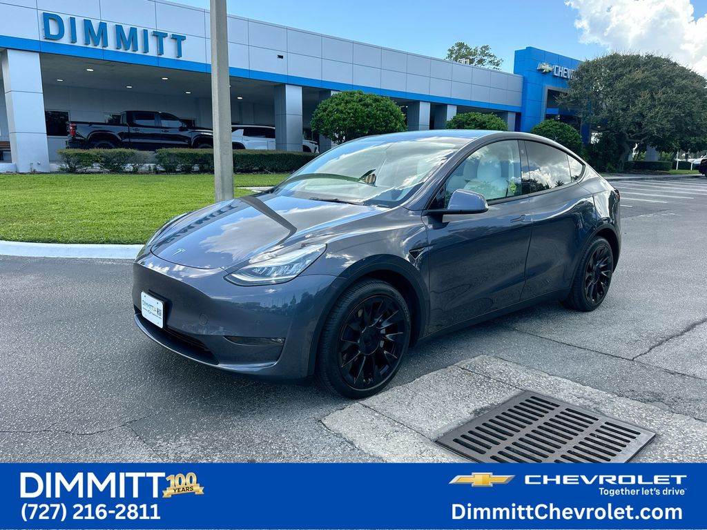 Gray 2021 Tesla Model Y SUV / Crossover All-Wheel Drive 1-Speed Automatic