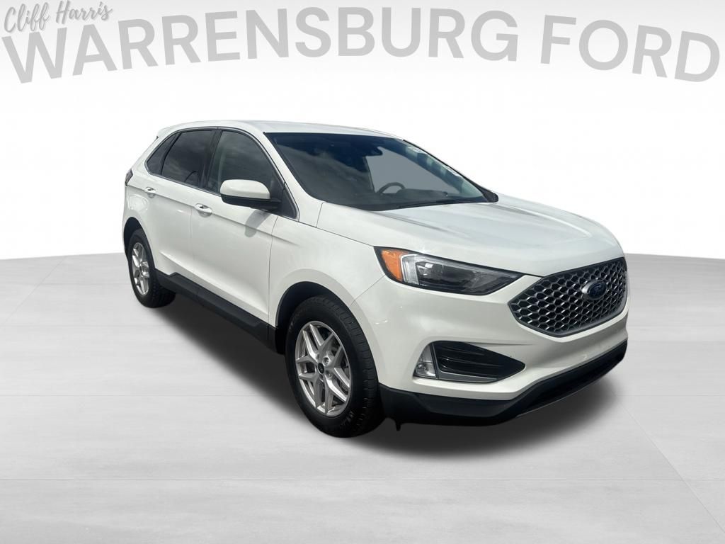 White Metallic 2023 Ford Edge SUV / Crossover All-Wheel Drive 8-Speed Automatic