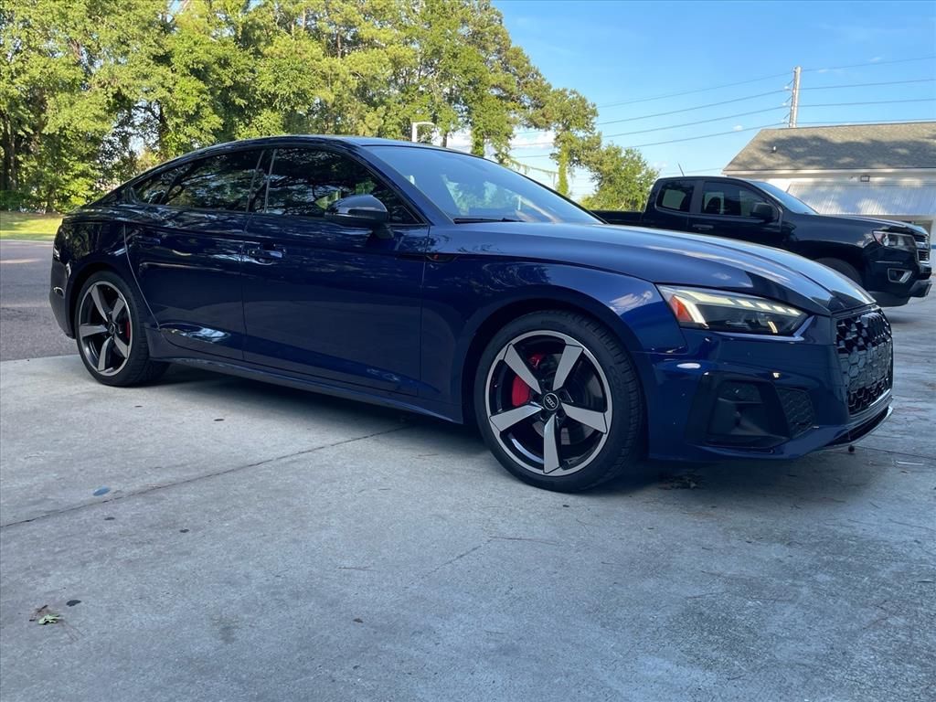 Blue Metallic 2023 Audi A5 Sportback Sedan All-Wheel Drive 7-Speed Automatic
