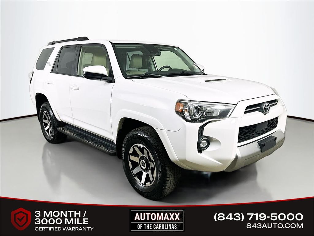 White 2022 Toyota 4Runner TRD Off-Road 4WD SUV / Crossover Four-Wheel Drive 5-Speed Automatic