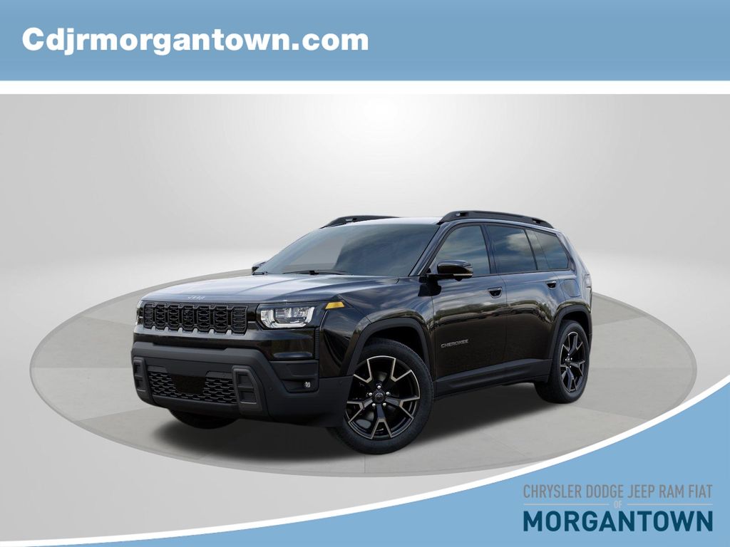 Diamond Black Crystal Pearlcoat 2026 Jeep Cherokee Overland 4WD SUV / Crossover Four-Wheel Drive Continuously Variable Transmission
