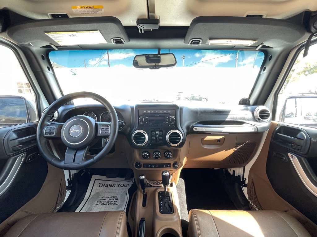 2011 Jeep Wrangler Unlimited Sahara White at Emmons Autoplex