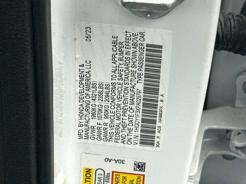 Used 2023 White Honda EX image 43