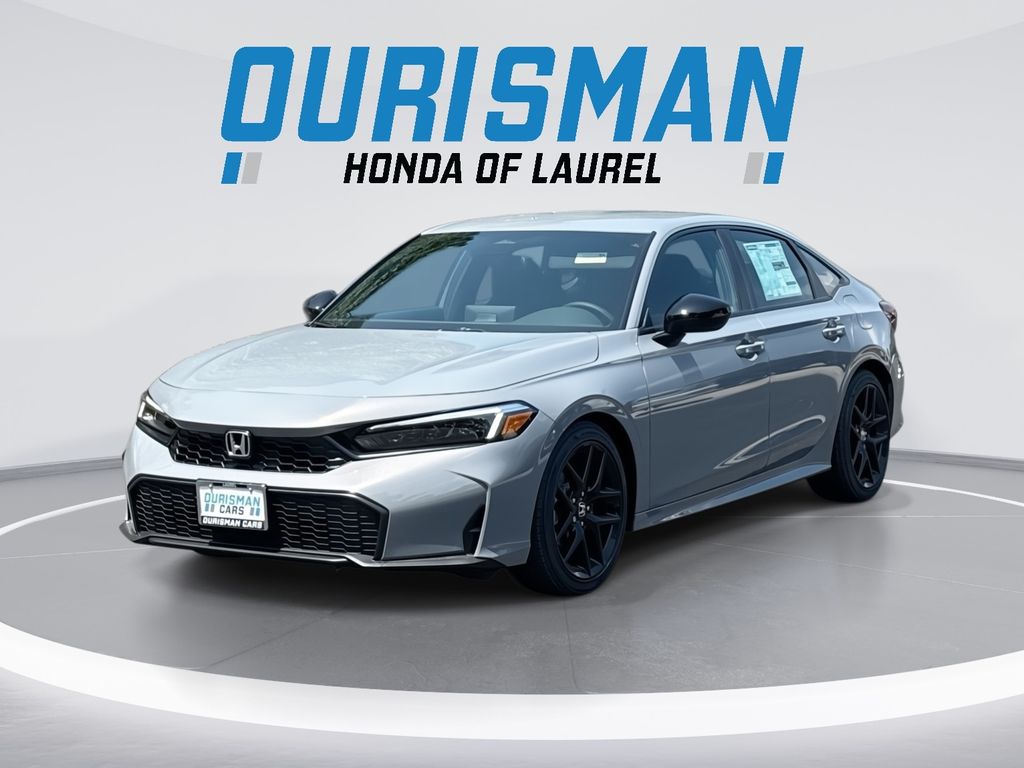 Urban Gray Pearl 2026 Honda Civic Sport FWD Sedan Front-Wheel Drive Continuously Variable Transmission