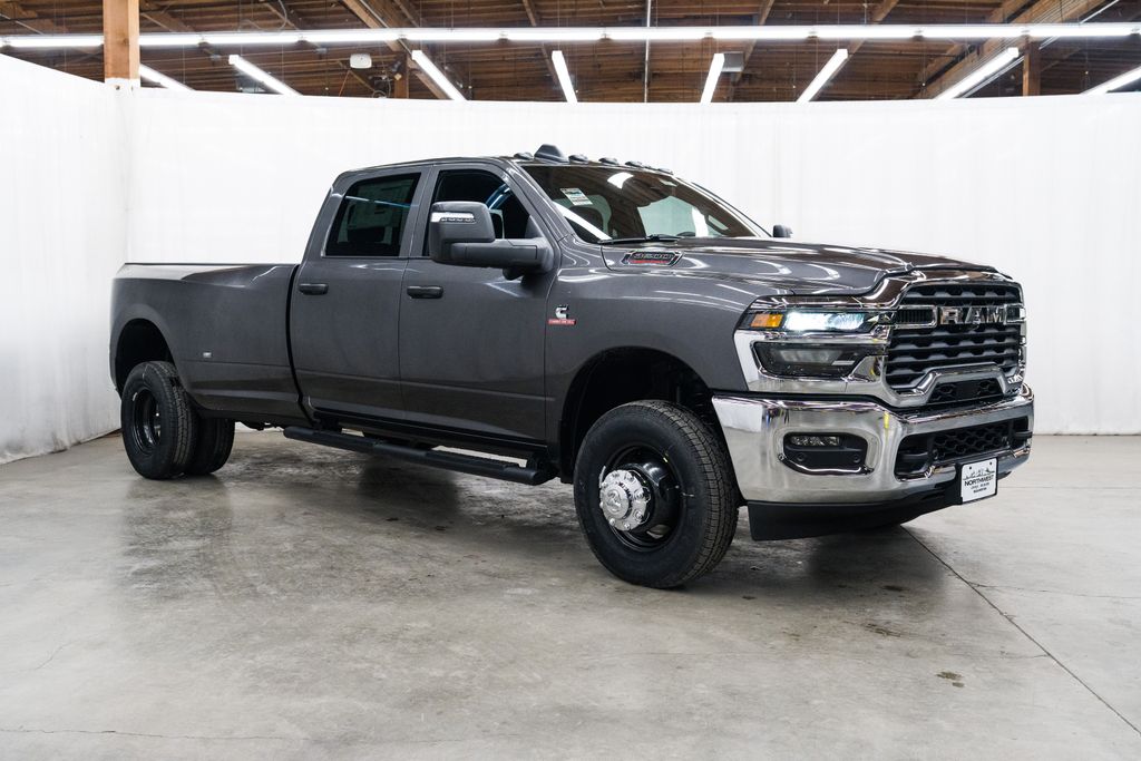 Gray (Granite Crystal Metallic Clearcoat) 2026 RAM 3500 Tradesman Crew Cab LB DRW 4WD Pickup Truck Four-Wheel Drive 8-Speed Automatic