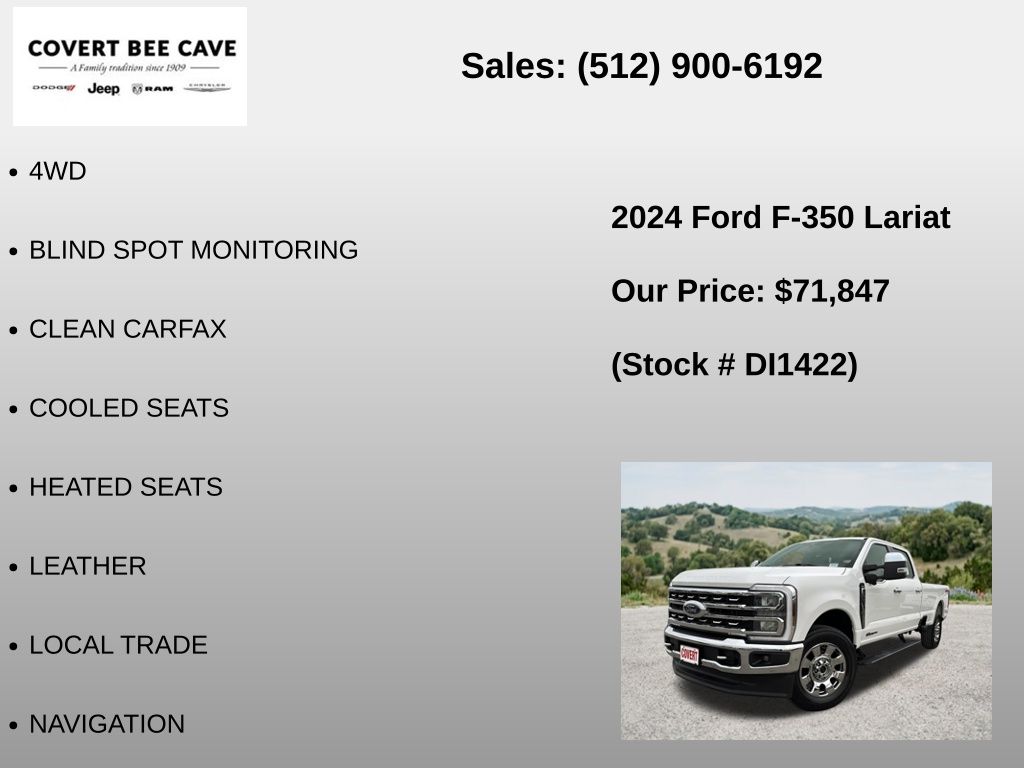 Used Car 2024 Ford F-350sd  Lariat For Sale Under $80,000 In Austin, Texas