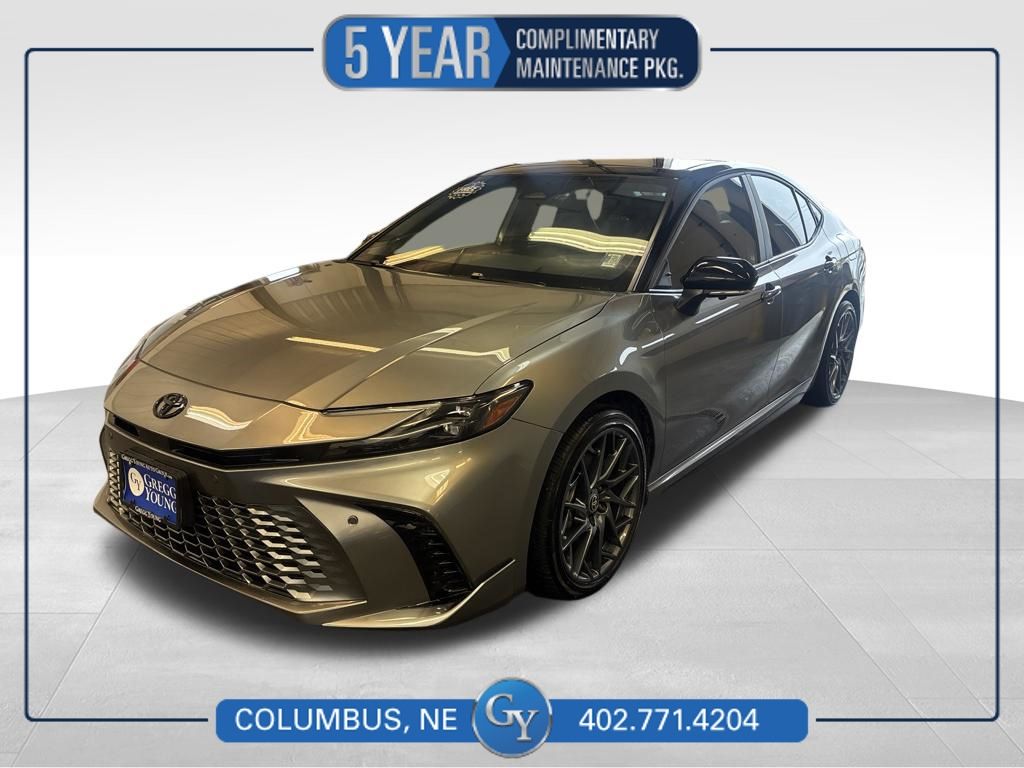Midnight Black Metallic 2025 Toyota Camry Sedan All-Wheel Drive Continuously Variable Transmission
