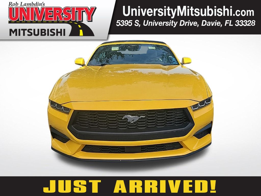 Yellow 2024 Ford Mustang Convertible Rear-Wheel Drive Automatic