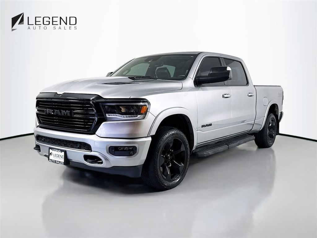 Billet Silver Metallic Clearcoat 2021 RAM 1500 Laramie Crew Cab 4WD Pickup Truck Four-Wheel Drive 8-Speed Automatic