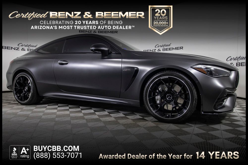 Gray (MANUFAKTUR Graphite Grey) 2026 Mercedes-Benz CLE AMG CLE 53 4MATIC Coupe All-Wheel Drive 9-Speed Automatic