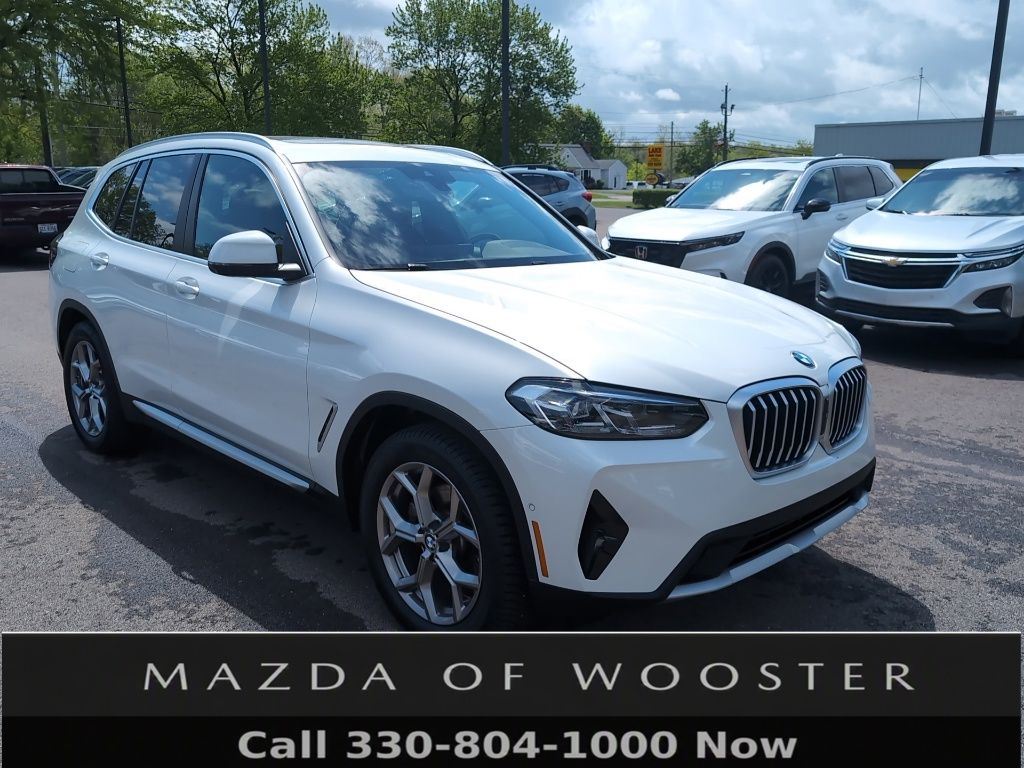 White Metallic 2023 BMW X3 SUV / Crossover All-Wheel Drive 8-Speed Automatic