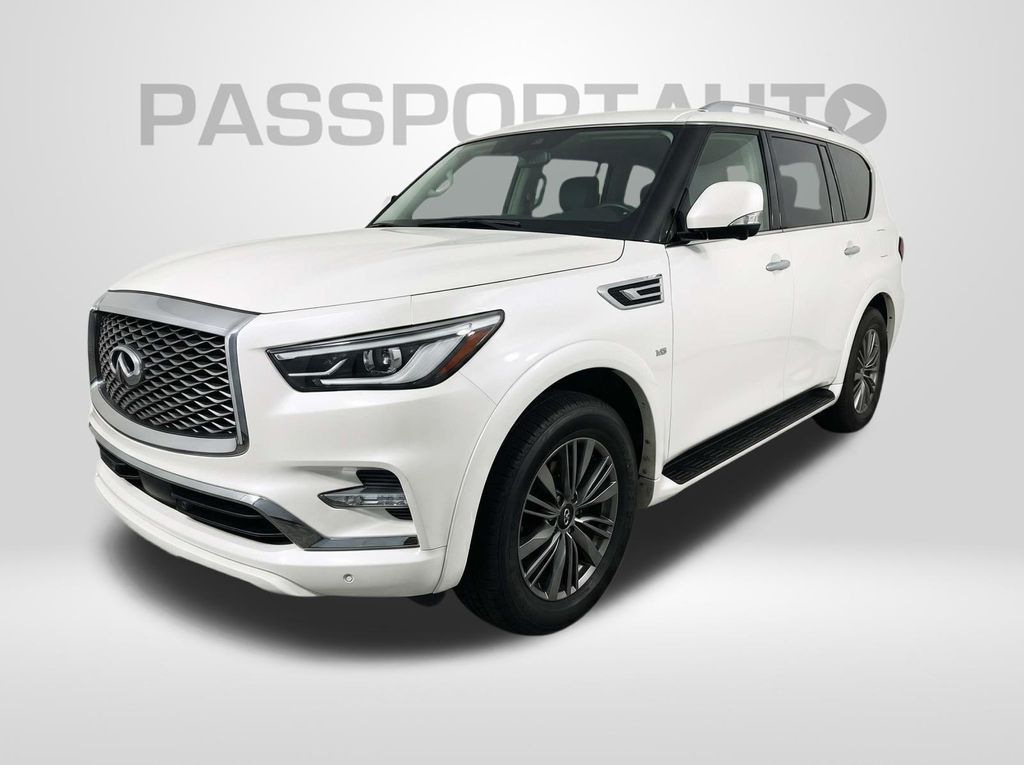 Moonstone White 2024 INFINITI QX80 SUV / Crossover Rear-Wheel Drive 7-Speed Automatic