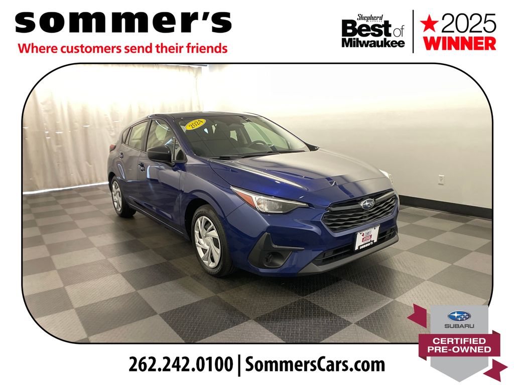 Sapphire Blue Pearl 2024 Subaru Impreza Wagon All-Wheel Drive Continuously Variable Transmission