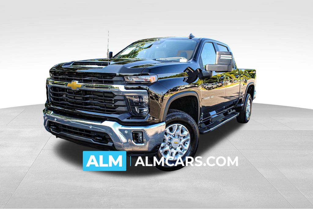 Black 2025 Chevrolet Silverado 3500HD Pickup Truck Four-Wheel Drive Automatic