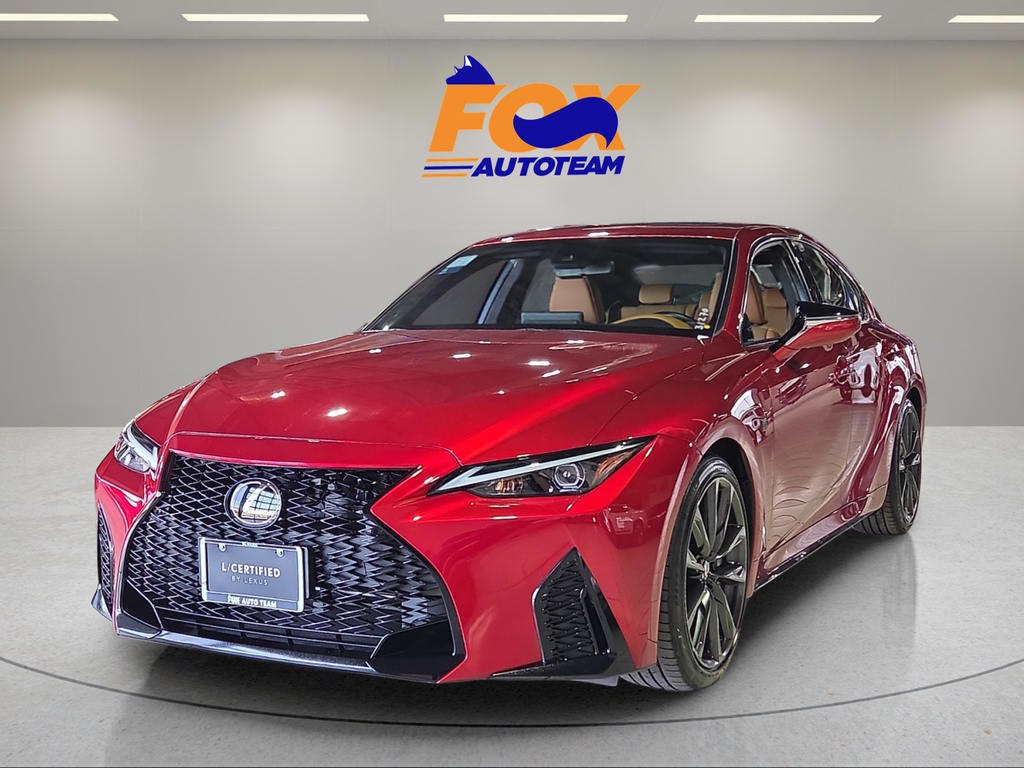 Red 2024 Lexus IS 350 F Sport Design RWD Sedan Rear-Wheel Drive 8-Speed Automatic