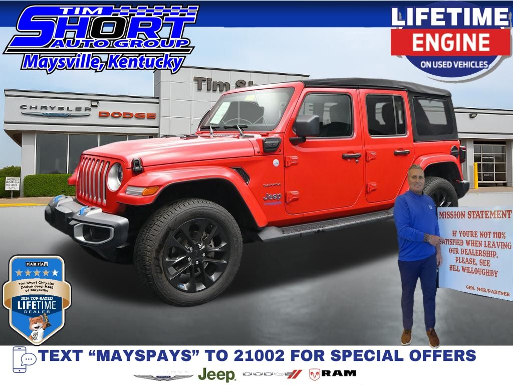 Firecracker Red Clearcoat 2022 Jeep Wrangler 4xe SUV / Crossover Four-Wheel Drive 8-Speed Automatic