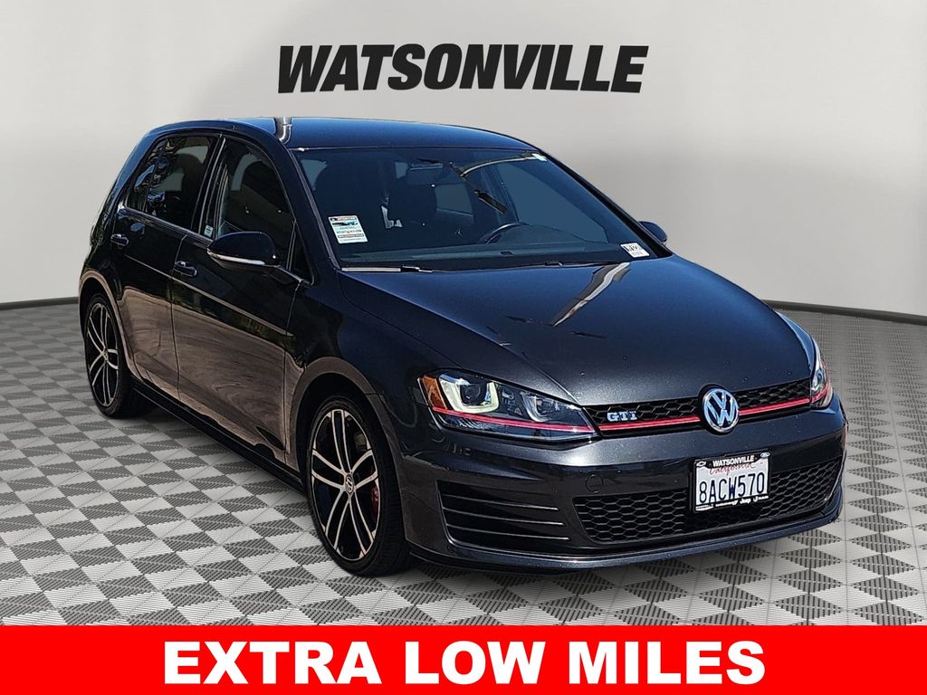 Carbon Steel Gray Metallic 2017 Volkswagen Golf GTI 2.0T Sport 4-Door FWD Hatchback Front-Wheel Drive 6-Speed Dual Clutch