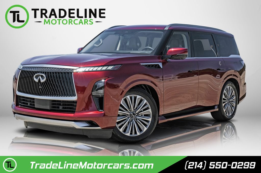 Coulis Red 2025 INFINITI QX80 SUV / Crossover All-Wheel Drive 9-Speed Automatic