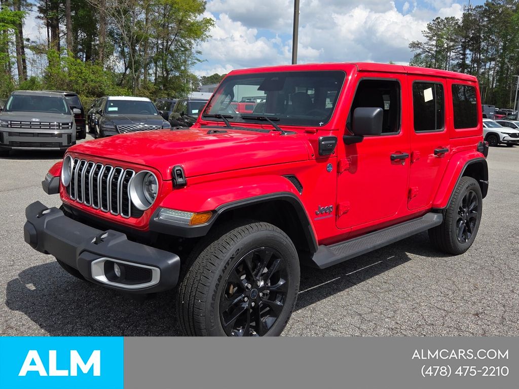 Used 2025 Red Jeep Sahara 4xe image 4