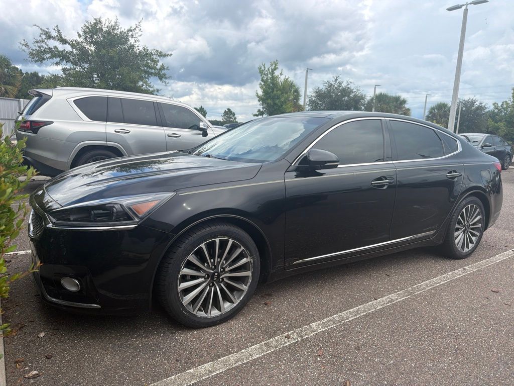 Aurora Black 2017 Kia Cadenza Sedan Front-Wheel Drive 8-Speed Automatic