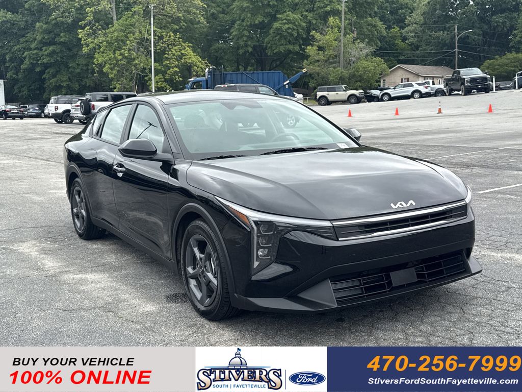 Aurora Black Pearl 2025 Kia K4 LXS FWD Sedan Front-Wheel Drive Continuously Variable Transmission